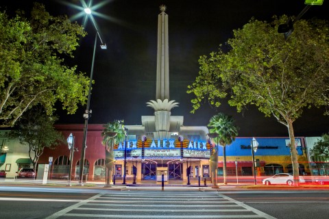 Front of the Alex Theater