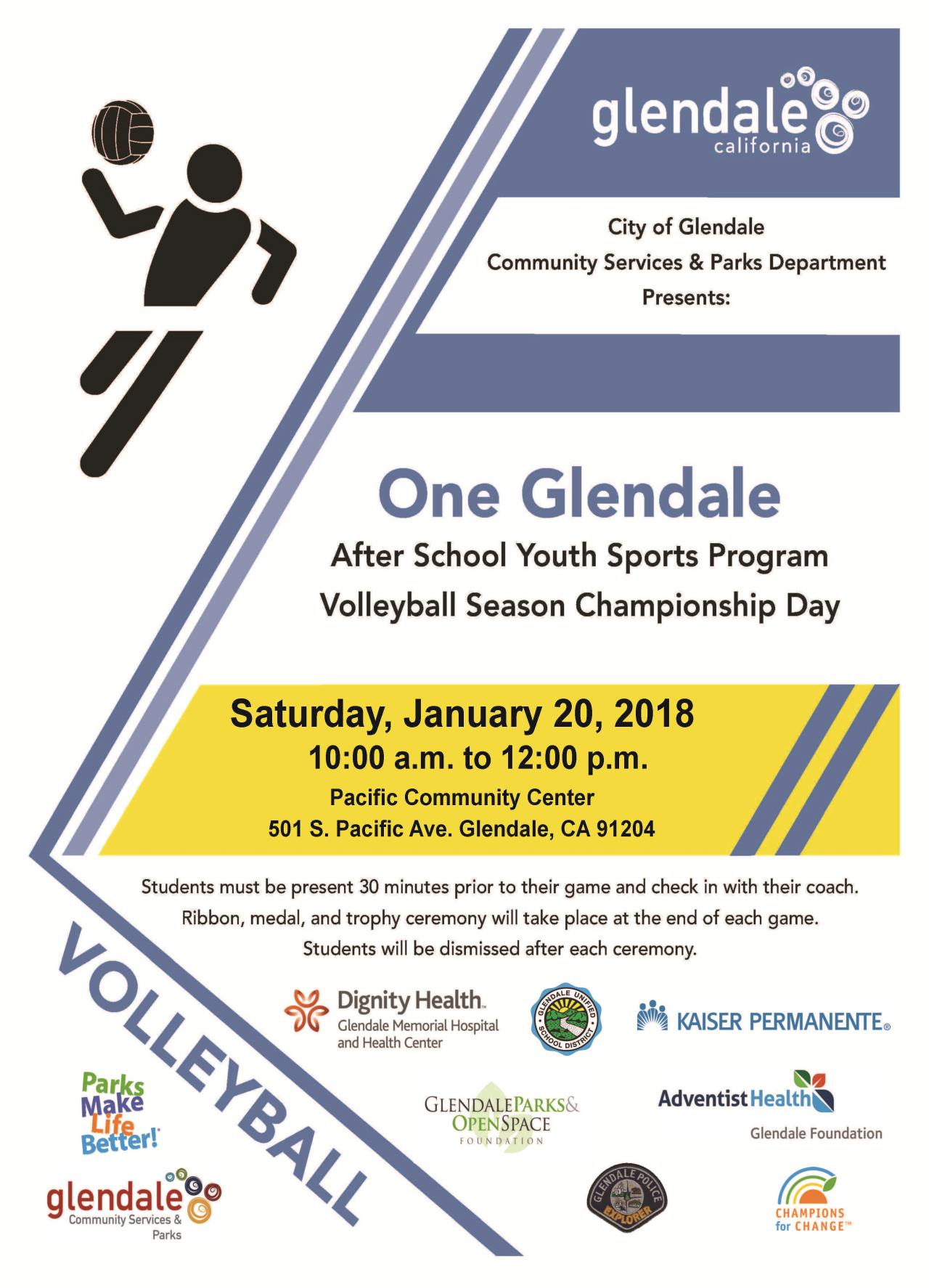 One Glendale 2017-18 Volleyball Championship