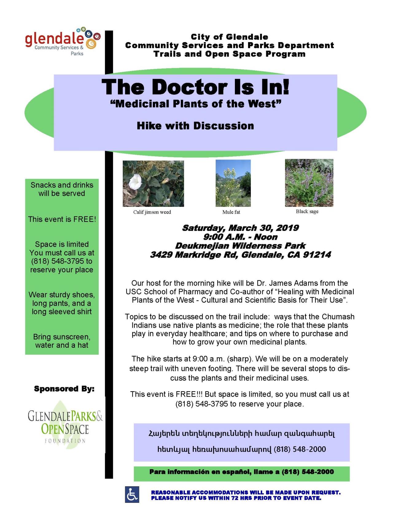 2019 3 30 Medicinal Plant Hike