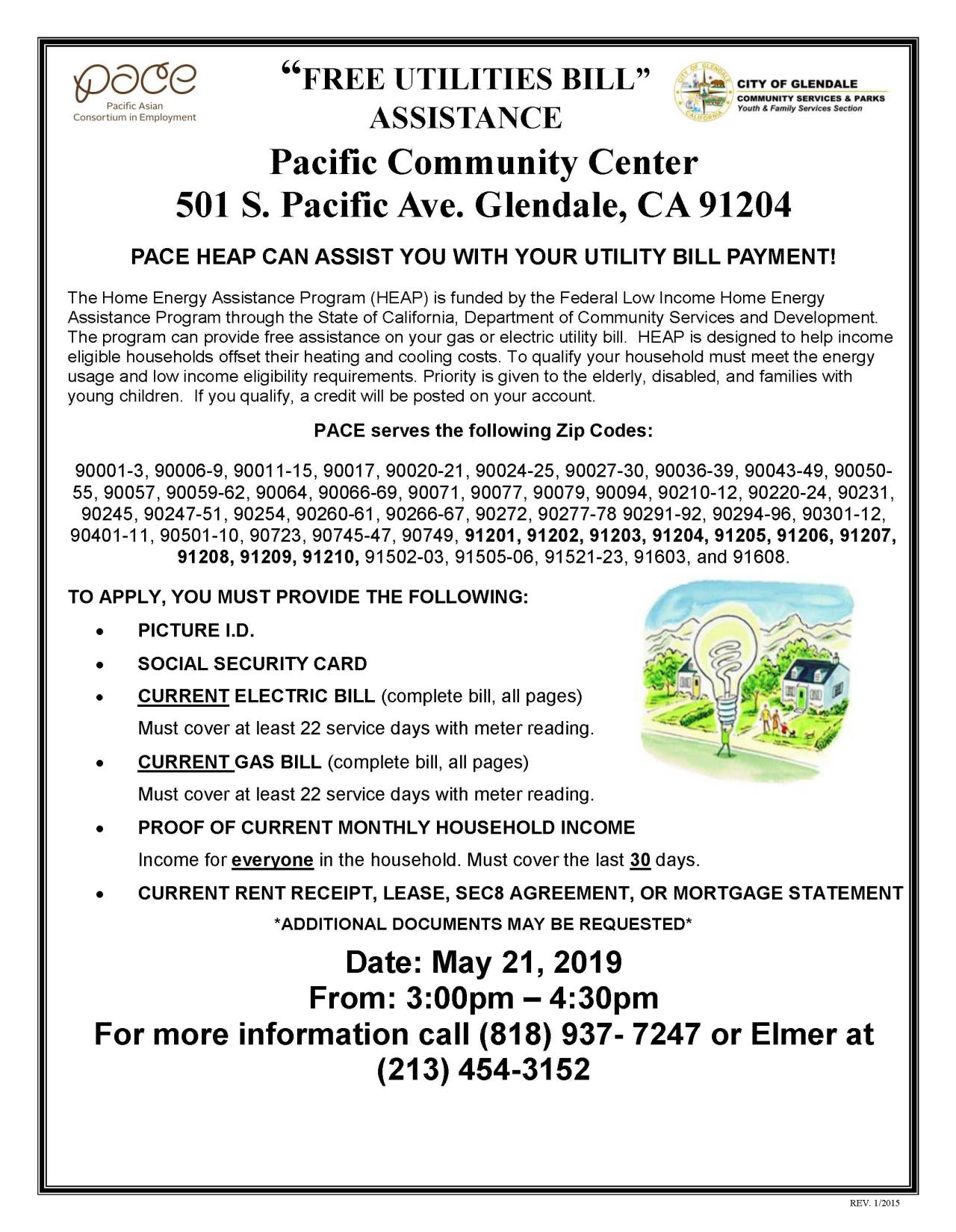 Pacific Community Center HEAP FLYER ENGLISH