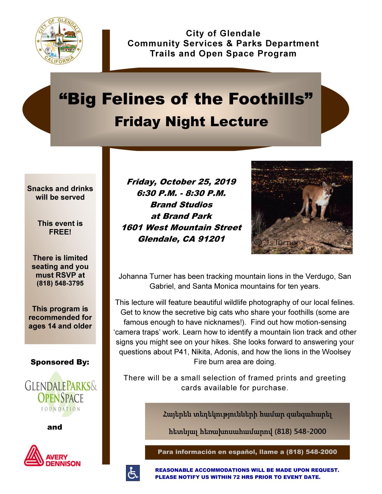 2019 10 25 Big Felines of the Foothills