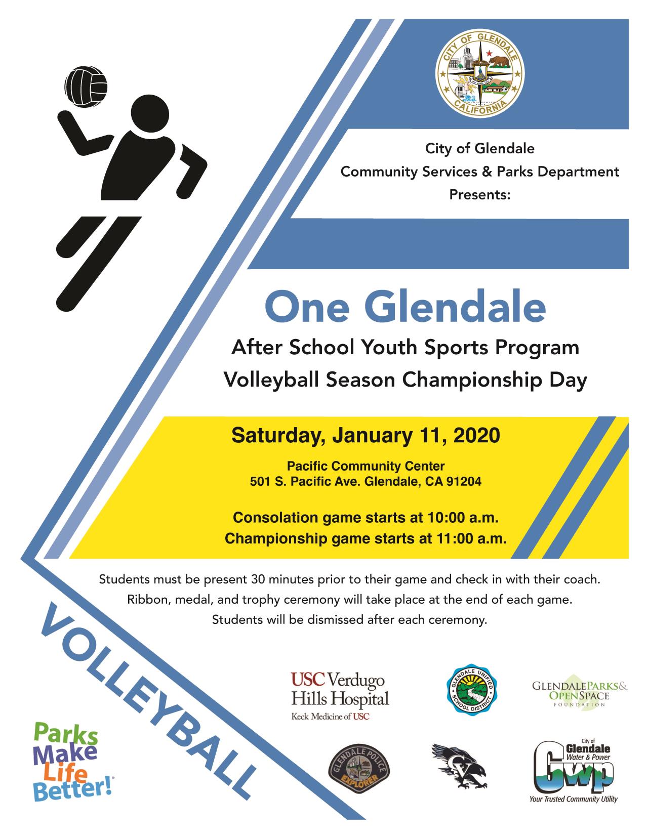 One Glendale After School Youth Sports Program