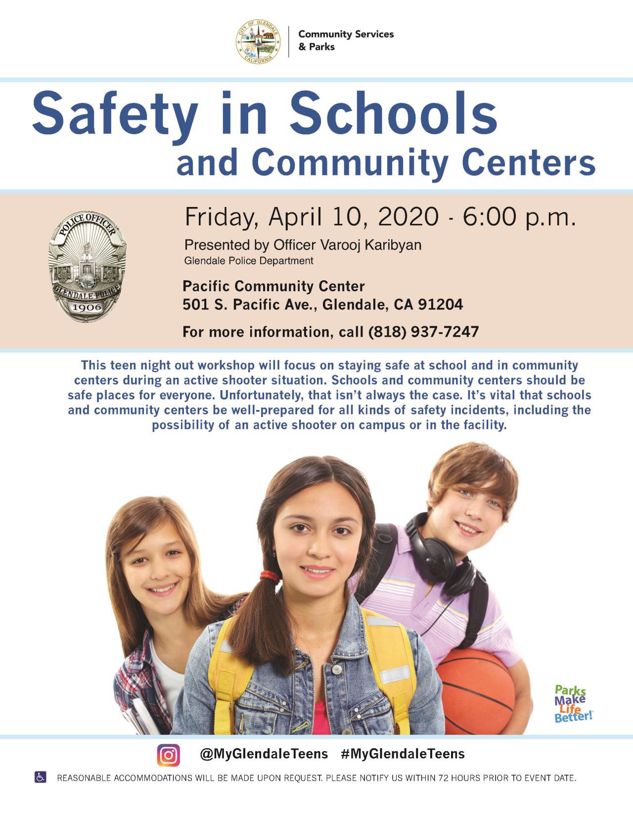 Safety in Schools Flyer NEW LOGO