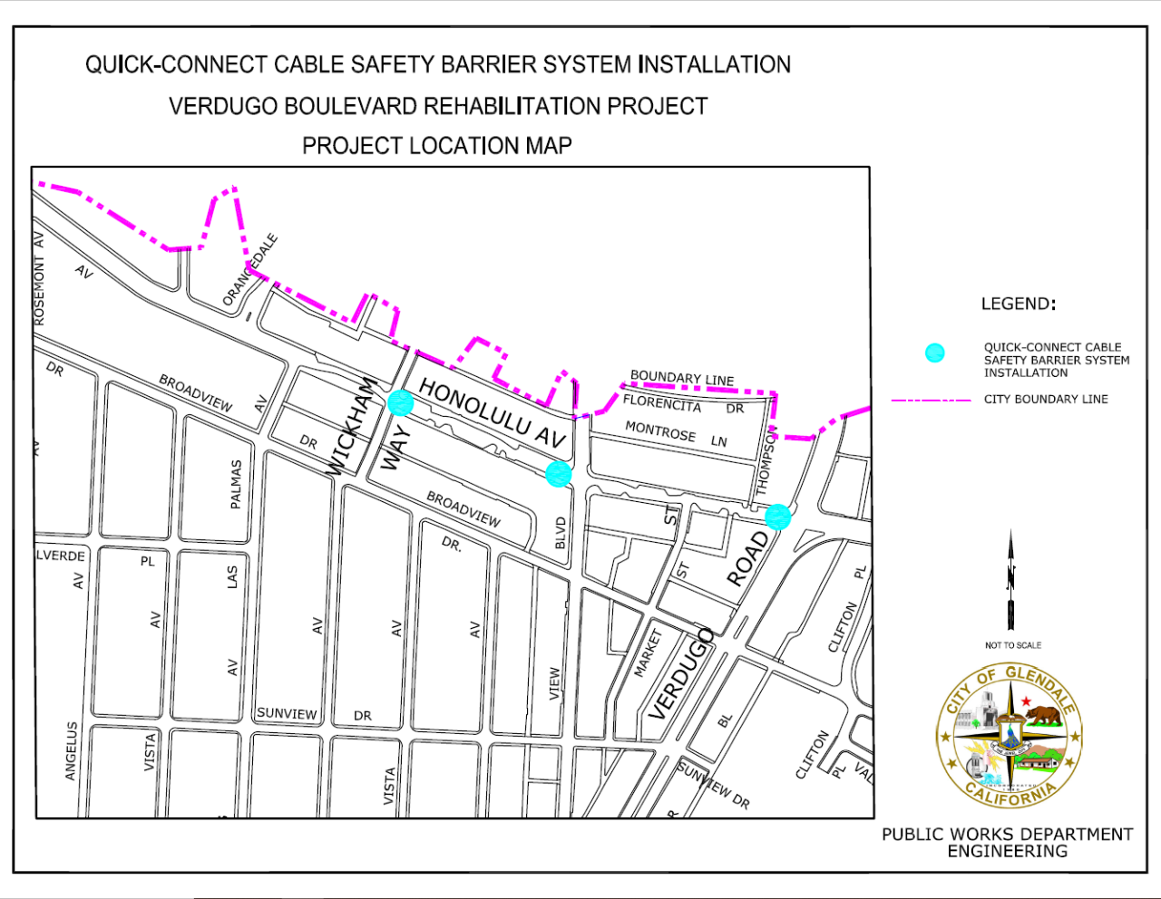 Project Location Map - Verdugo Rehab Project 