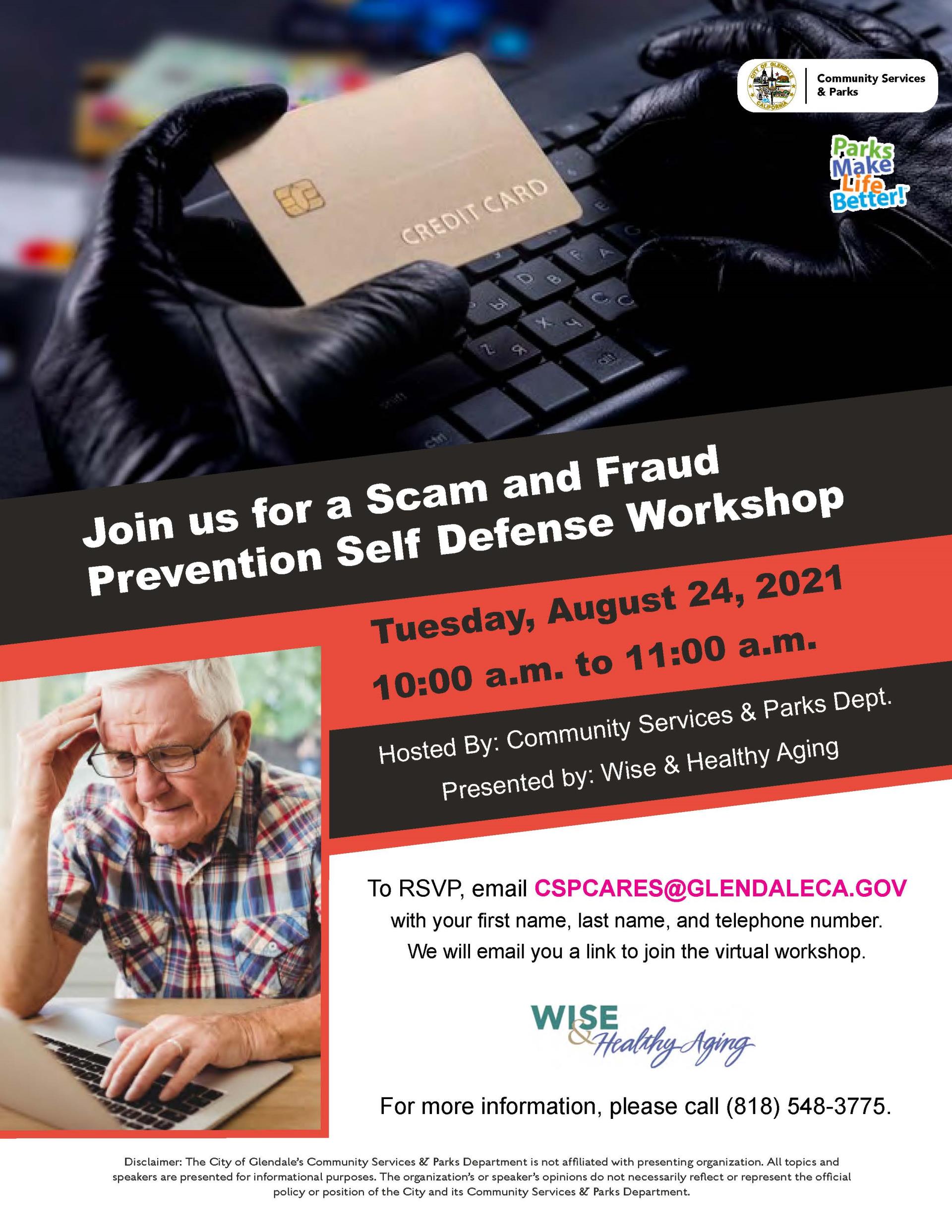 Scam and Fraud flyer August