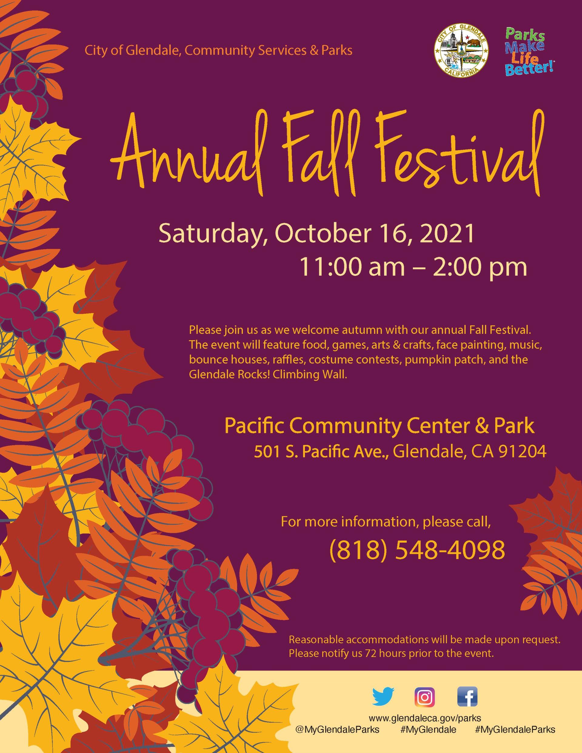 Fall Festival flyer 2021 Proof