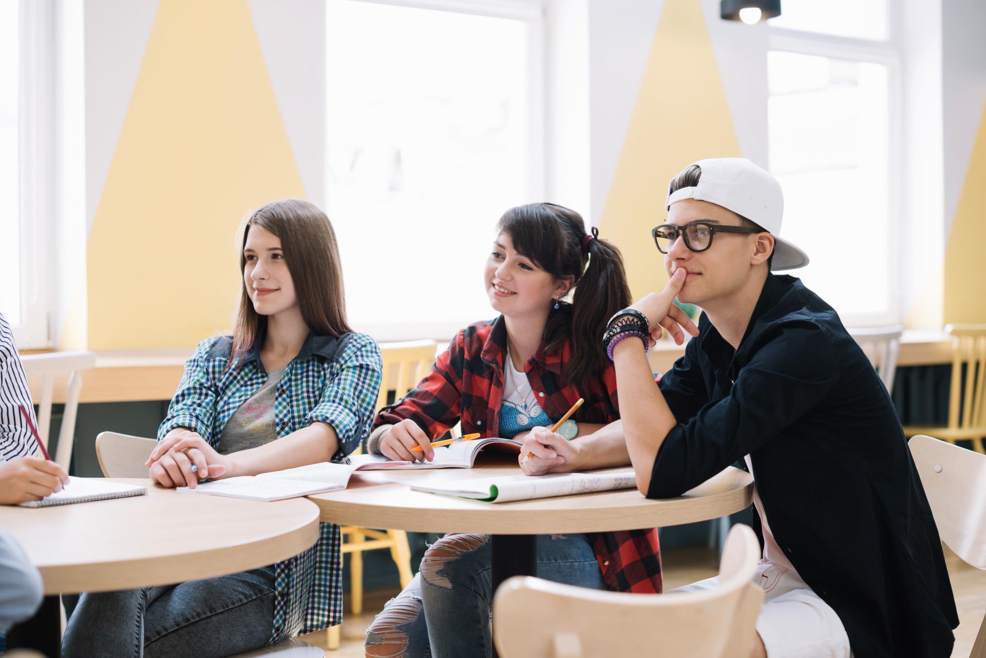 classmates-sitting-learning-desk