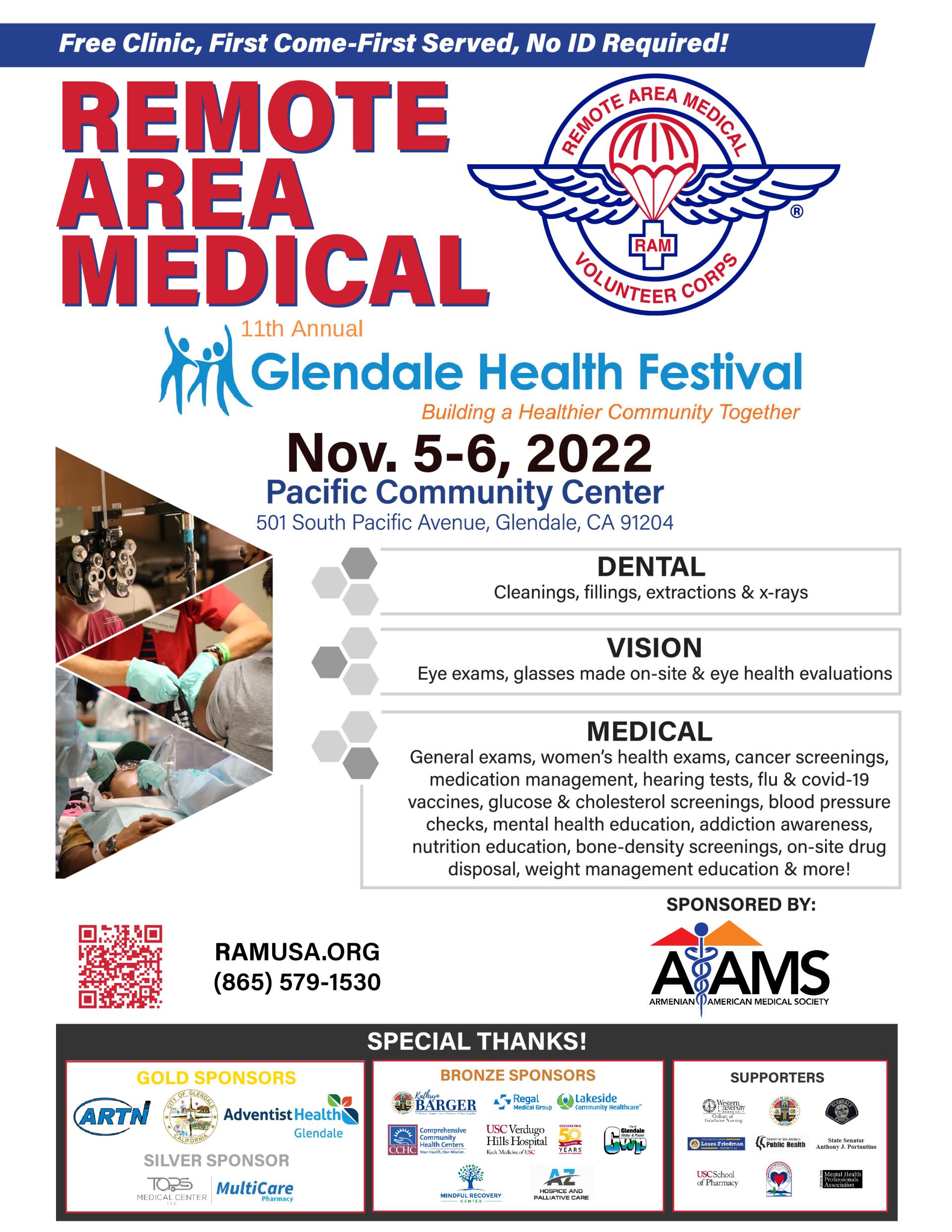 Flyer - Glendale Health Festival - English Larger