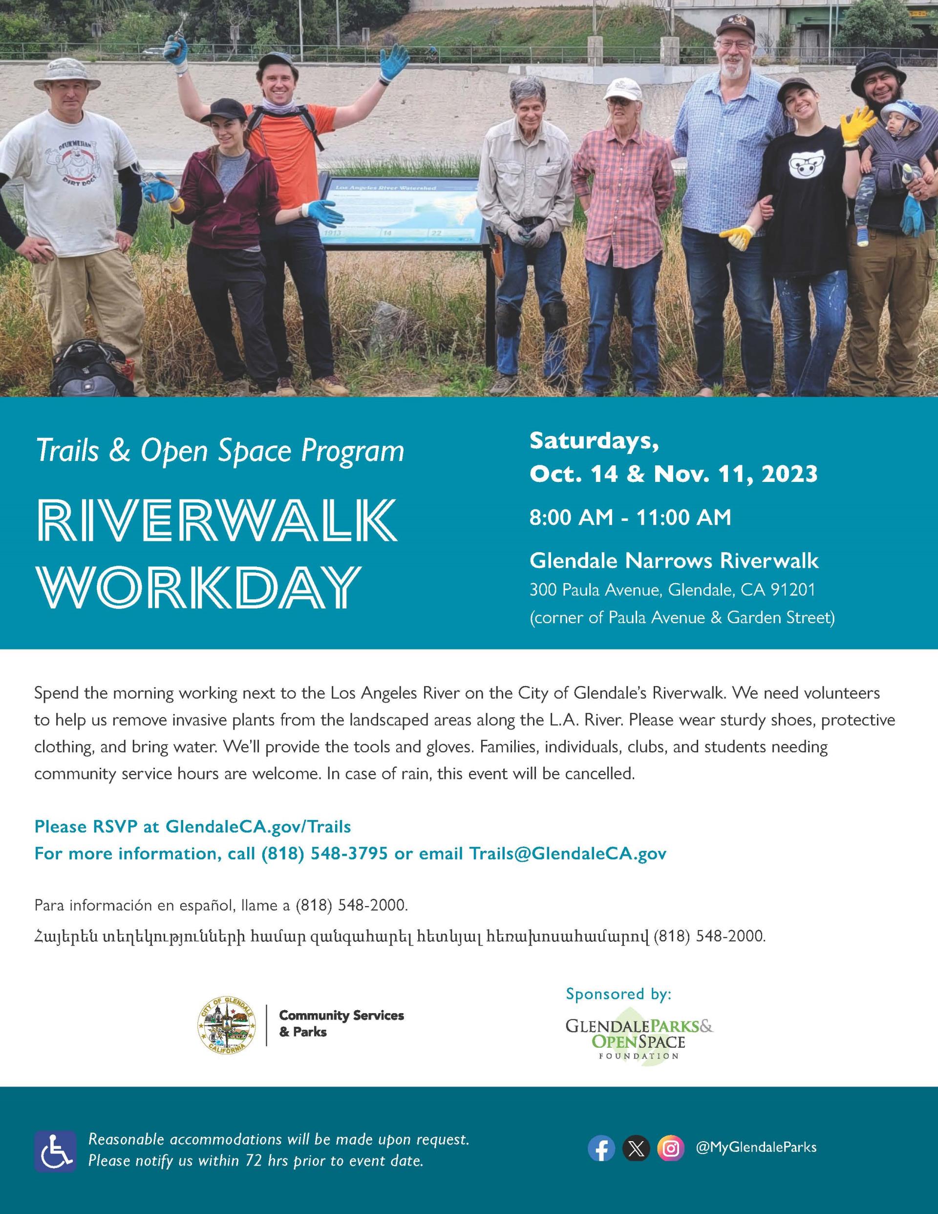 Riverwalk Workday - Oct Nov 2023