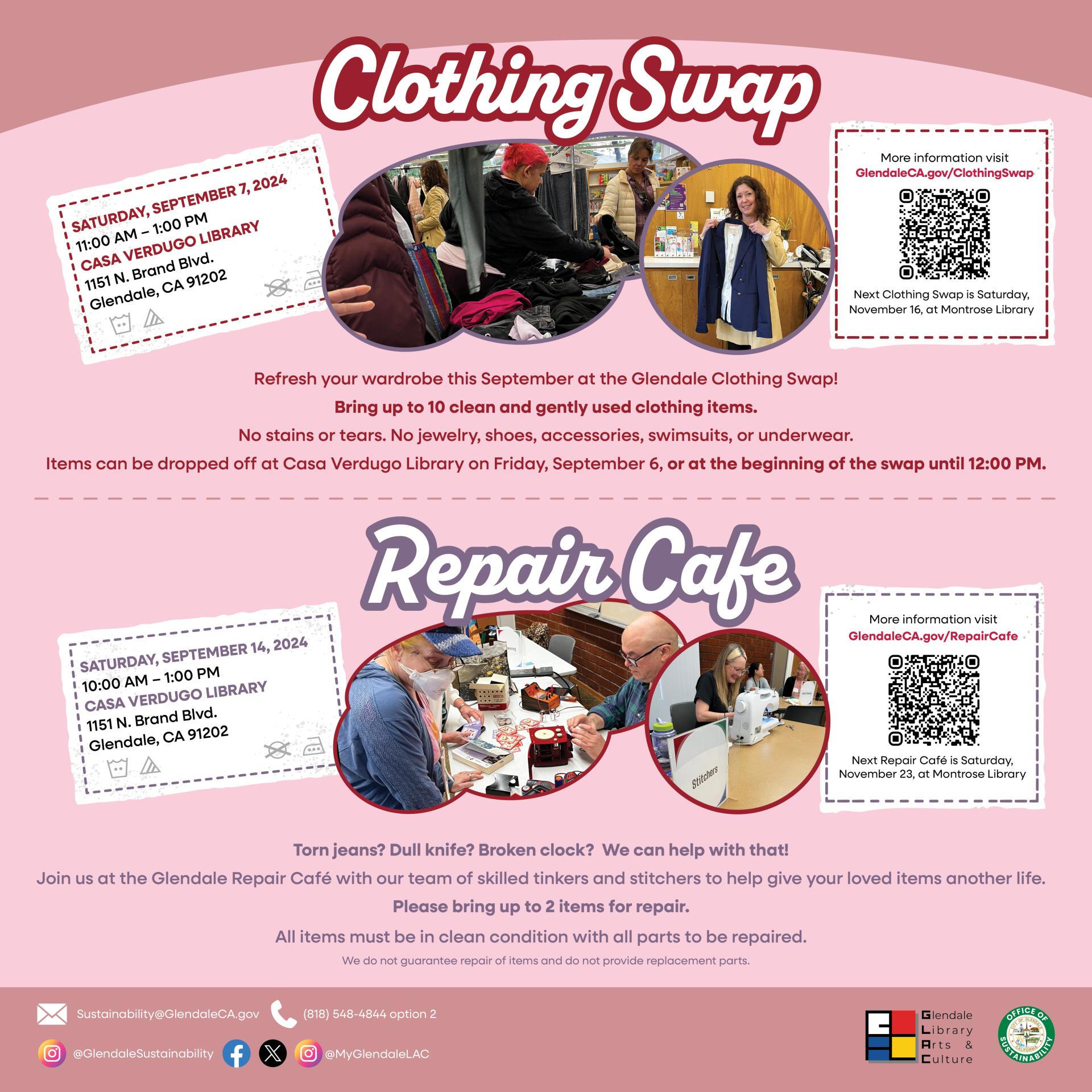 Septemeber Clothing Swap_Instagram Post