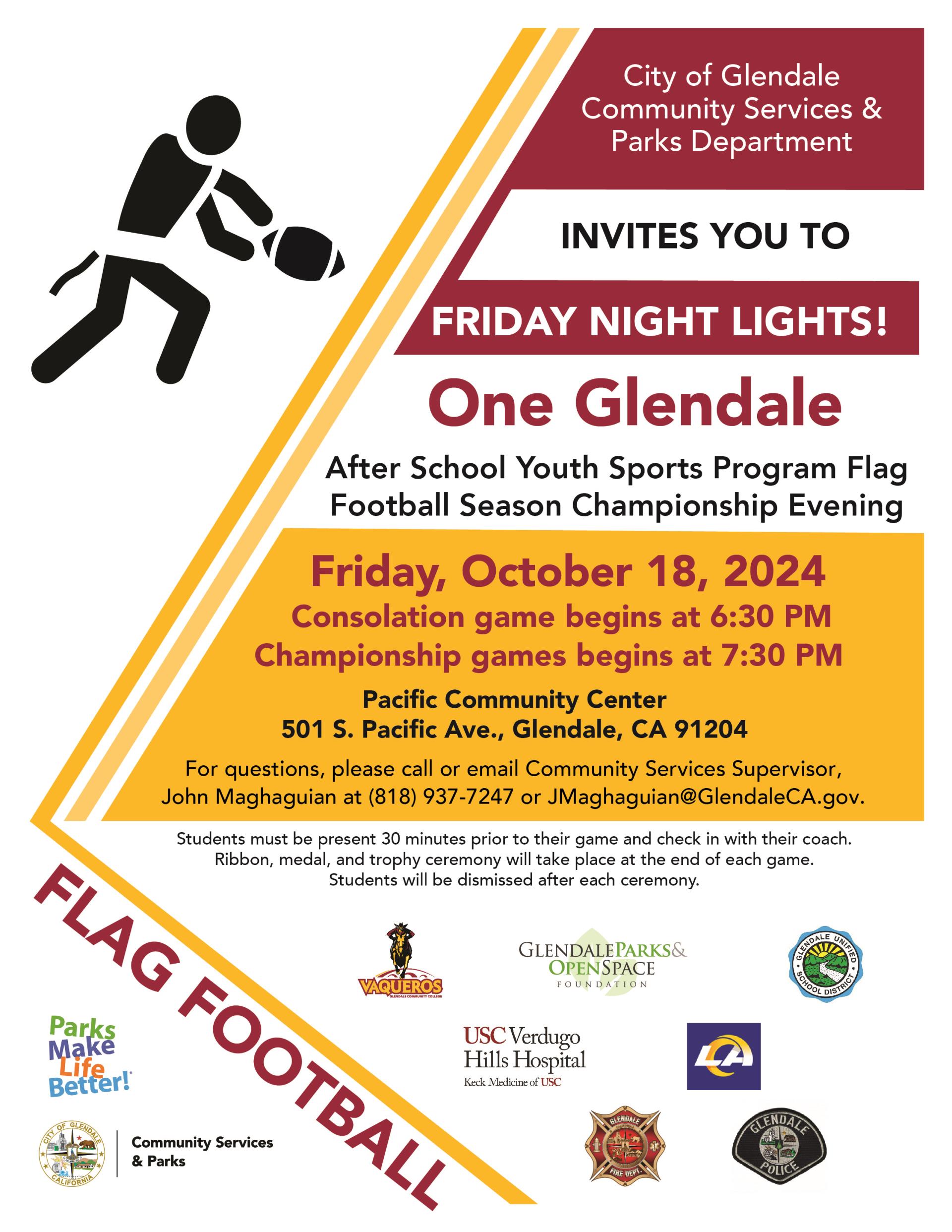 One Glendale Flag Football 2024